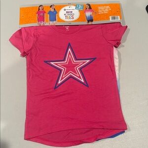 Member's Mark. Girls 2 pack of my favorite tees. Youth Kids size 4/5.  NWT
